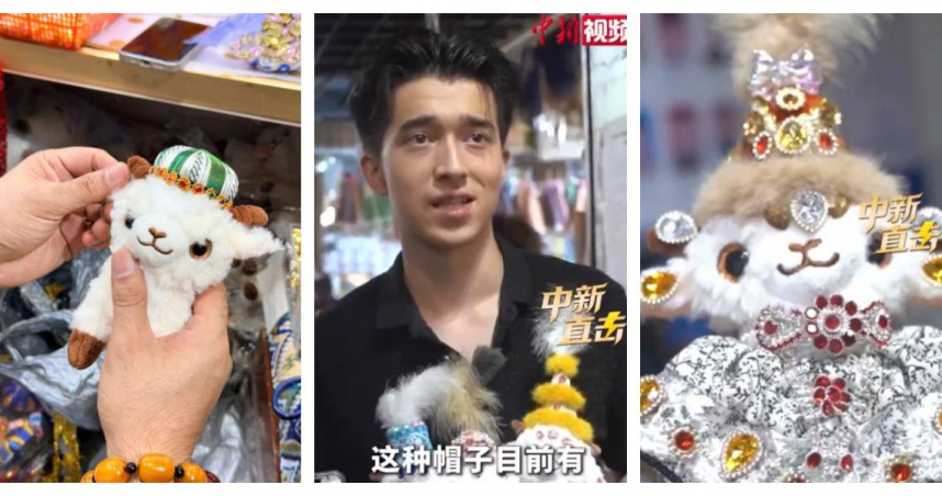 攤主阿卜都拉每天只睡3至4小時趕工，仍無法滿足大量訂單。（圖／翻攝自羊城晚報，下同）