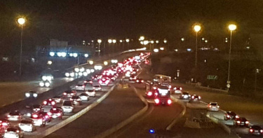中秋連假前夕車潮!車速低於20公里 國道北部多路段「紫爆」