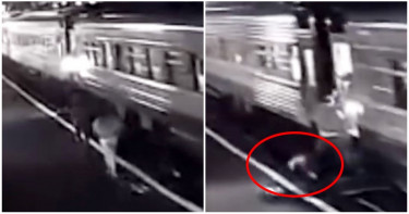 男女月台奔跑跳上「行駛中列車」! 女乘客秒捲車底雙腿被輾斷