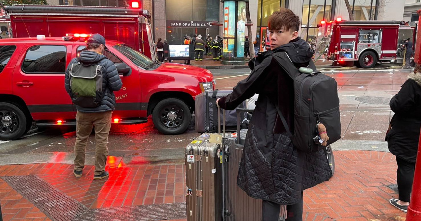 李岳赴美休假一波三折。（圖／李岳提供）