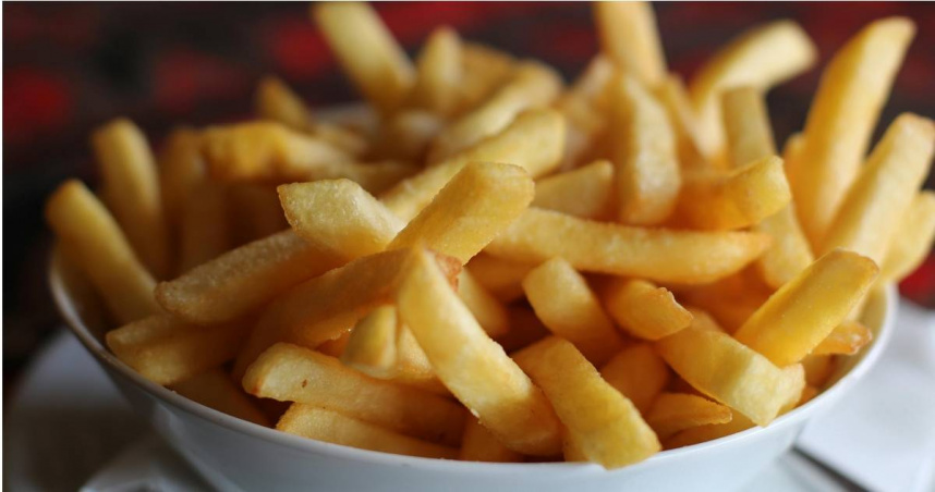 女星楊皓如表示，她的薯條被兒子吃掉。（示意圖／Pexels）