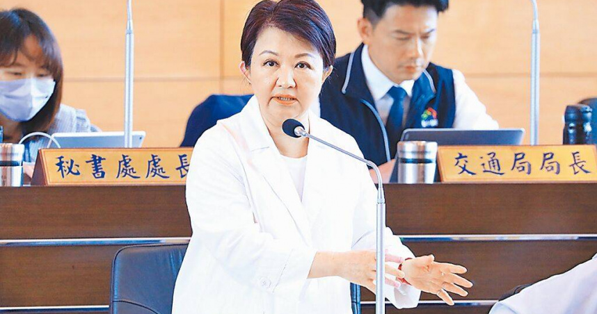 台中市長盧秀燕12日表示，台中規畫興建大巨蛋，但市府拿不出錢，將積極引資。（圖／中國時報陳淑娥攝）