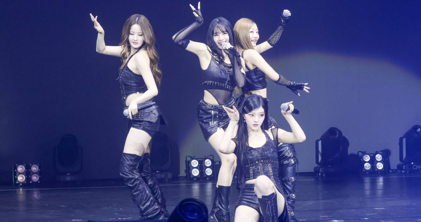 KISS OF LIFE首度來台開唱，吸引滿場三千位觀眾。（圖／焦正德攝）