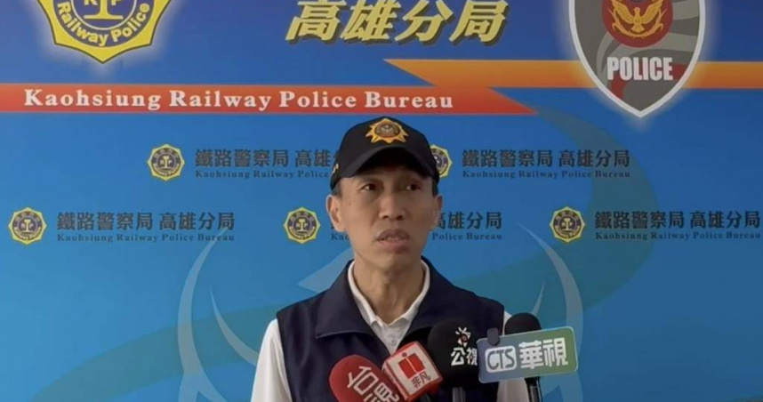 鐵路警察局高雄分局說明移工400萬案件進度。（圖／翻攝畫面）