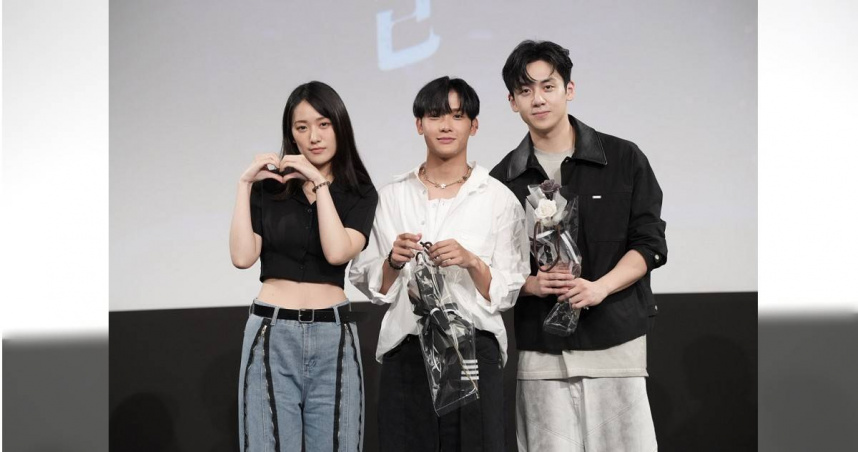 葛兆恩的姊姊葛宸羽驚喜現身，給葛兆恩、紀成澔鼓勵。（圖／三立）