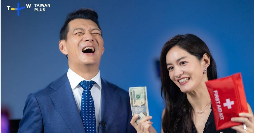 聶雲《The Taipei Tonight Show》新一集嘉賓邀請《零日攻擊》謝怡芬暢談拍戲甘苦。（圖／TaiwanPlus提供）