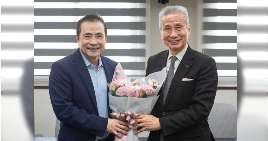 三立電視董事長張榮華（左）接任大同董座。（圖／大同提供）