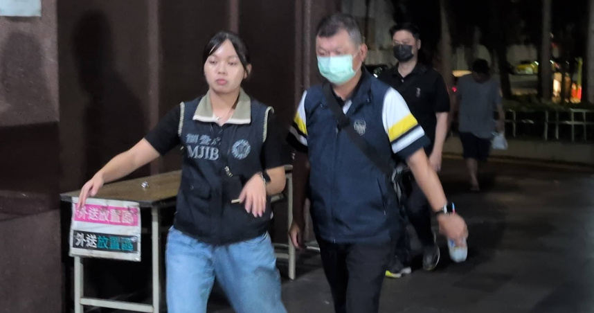 北市警局北投分局楊姓組長疑似涉貪複訊後80萬元交保。（圖／林冠吟攝）