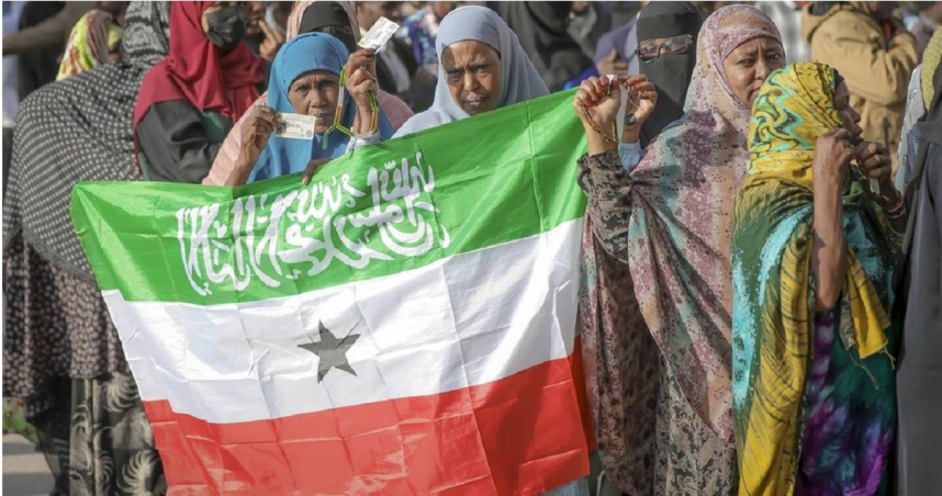 索馬利蘭國旗。（圖／達志／美聯社）