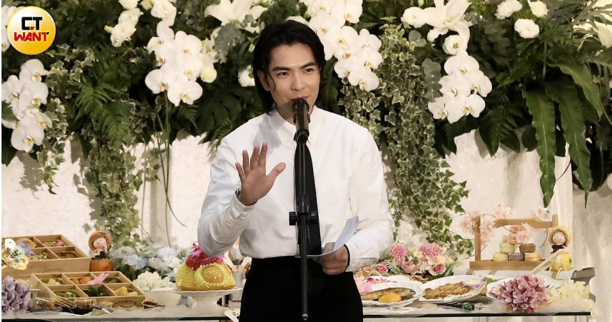 蕭敬騰分享與岳父林光寧的相處趣事。（圖／侯世駿攝）