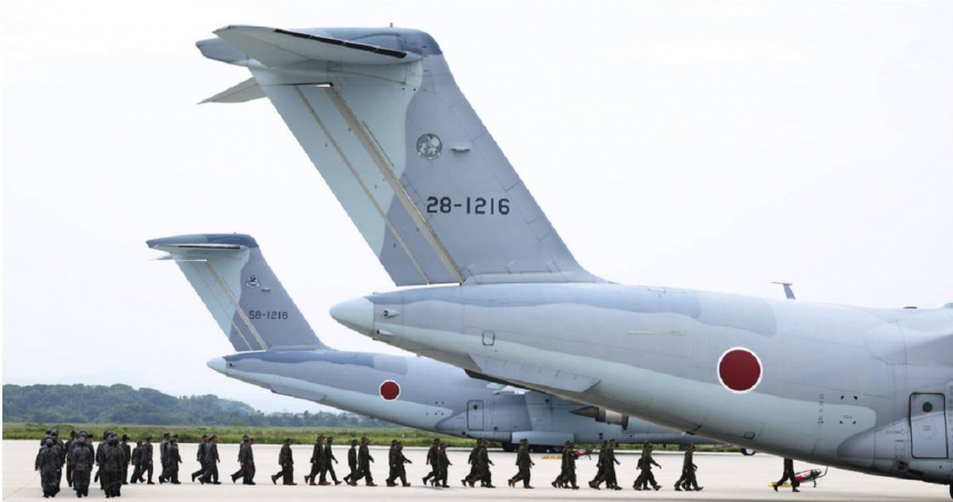 日本國會26日通過1項法案，決定將航空自衛隊（JASDF，簡稱「空自」）重組並更名為「航空宇宙自衛隊」。（圖／達志／美聯社）