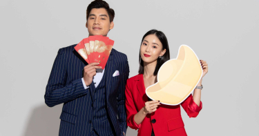 羅宏正（左）和鍾瑶今年過年選擇耍廢。（圖／三立提供）