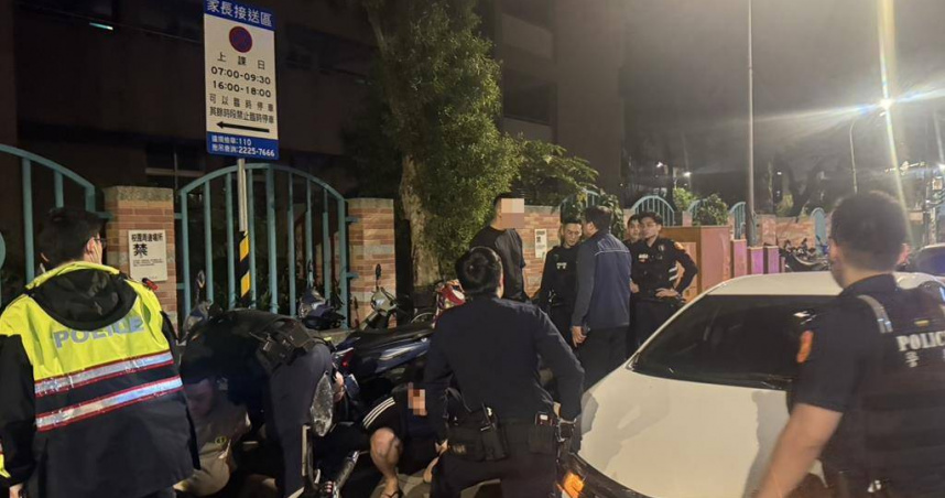 警方攔截圍捕逮獲8名嫌犯。（圖／警方提供）