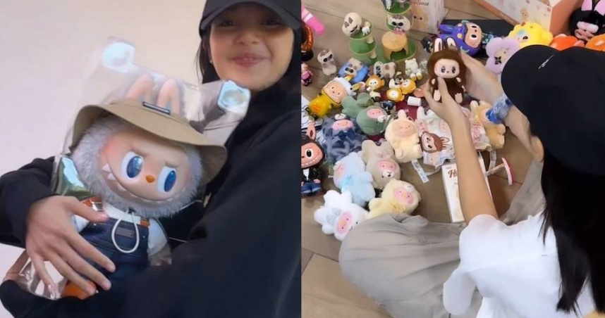 泡泡瑪特「醜萌」爆紅關鍵曝。（圖／Instagram@lalalalisa_m）
