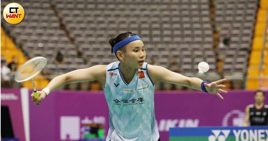台灣羽球球后戴資穎。（圖／劉耿豪攝）
