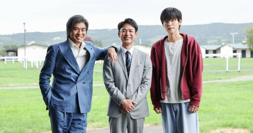 佐藤浩市（左起）、妻夫木聰、目黑蓮。（圖／翻攝自榮耀家族IG）