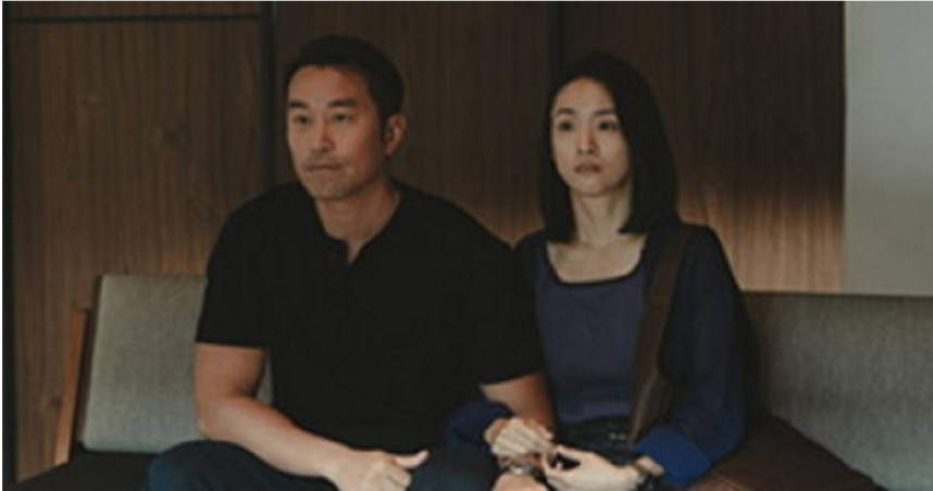 《深度安靜》張孝全（左）與林依晨的對手戲張力十足，在對話與沉默之間迸發強烈情緒火花。（圖／風起娛樂提供）