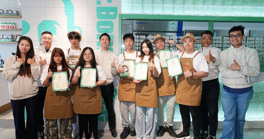 旺旺旗下邦德咖啡館攜手上海市台協，全方位賦能臺灣青年職場新體驗。（圖片提供／邦德咖啡館）