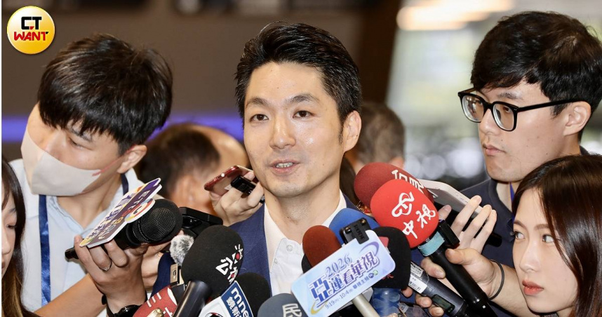 蔣萬安認為，沈伯洋只是把喊話要辯論當成是個議題。（圖／方萬民攝）