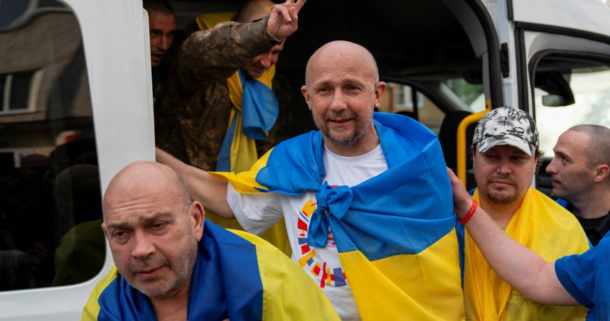 烏克蘭記者希柳克（Dmytro Khilyuk）終於被俄羅斯釋放。（圖／達志／路透社）