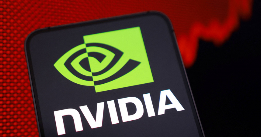 輝達市值破5兆美元，成全球首家企業。（圖／路透社）