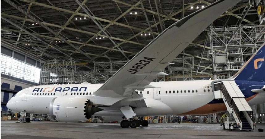 2024年2月才啟航的新品牌「全日空日本航空」（Air Japan，エアージャパン）。（圖／達志／美聯社）