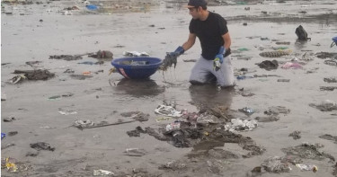 5年淨灘!大浪打來「千噸垃圾」又上岸 律師絕望:海龜,抱歉我盡力了