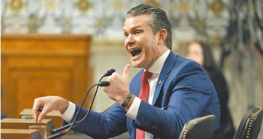 美國國防部長提名人赫格塞斯。（圖／美聯社）