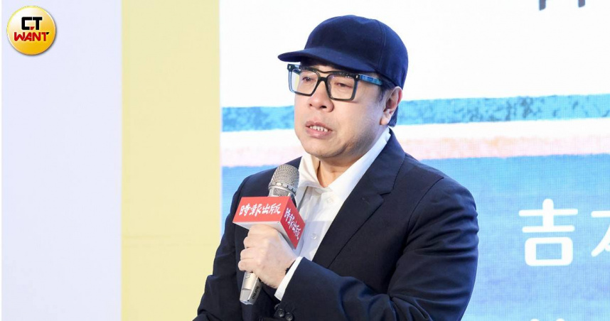 蔡康永出席活動神情哀戚。（圖／林士傑攝）