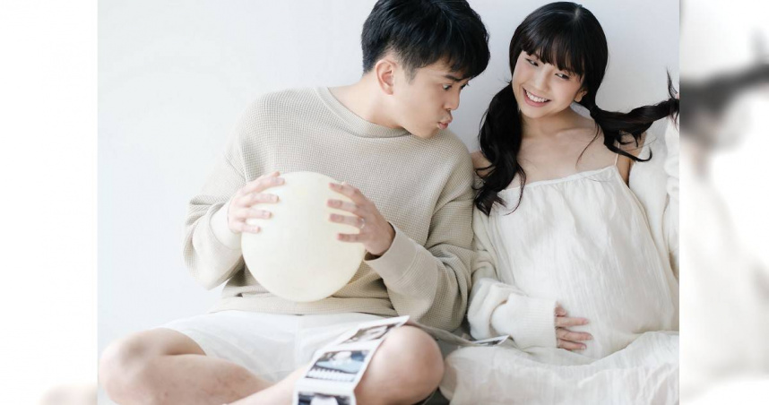 網紅情侶Bertandlulu迎來寶貝女兒。（圖／Bertandlulu提供）