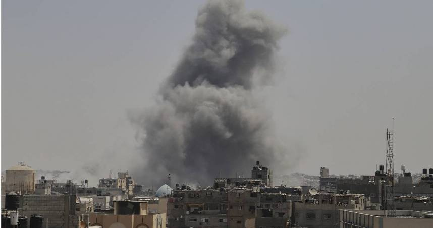 以色列揚言摧毀加薩。（圖／達志／美聯社）