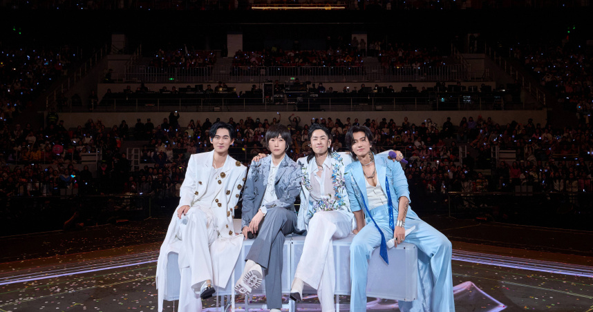 言承旭、吳建豪、周渝民、五月天阿信在成都開唱。（圖／相信音樂提供）