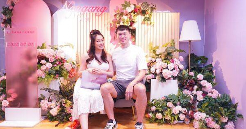 劉雨柔與胡凱翔去年7月結婚，婚後8個月傳出婚姻磨合問題。（圖／翻攝自臉書，劉雨柔）