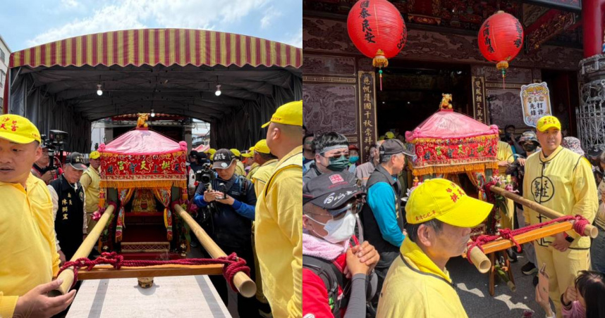白沙屯拱天宮媽祖4月12日起駕。（圖／翻攝臉書／ 白沙屯拱天宮）