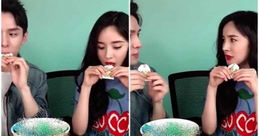 楊冪直播突遭一哥性騷擾! 吃一半笑「要用口活」:不然吸不出來