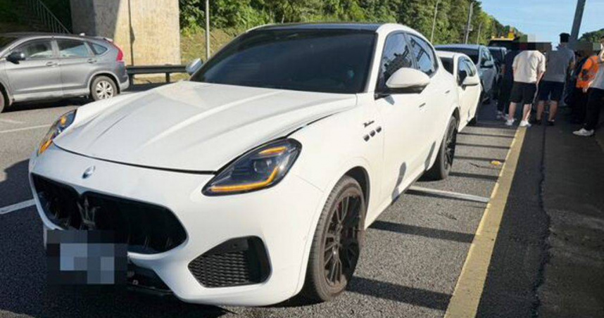 國3龍潭高原段早尖峰6車連環撞　白瑪莎拉蒂疑未保車距釀禍