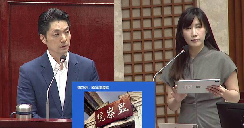 蔣萬安表示，身為政治人物本就應接受檢驗，他也坦然面對。（圖／翻攝自北市議會YouTube頻道）