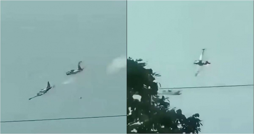 菲律賓23日發生空軍墜機。（圖／翻攝X／@newsnoteworthy）