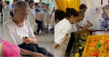 94歲爺訣別愛妻 視茫茫看不清…自備手電筒淚見「心愛ㄟ最後一面」