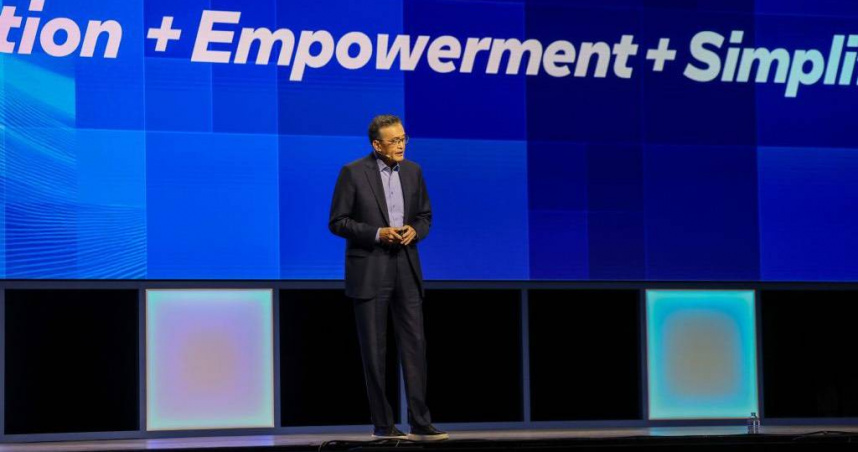 特爾執行長陳立武3月31日於Intel Version 2025發表演說。（圖／英特爾提供）