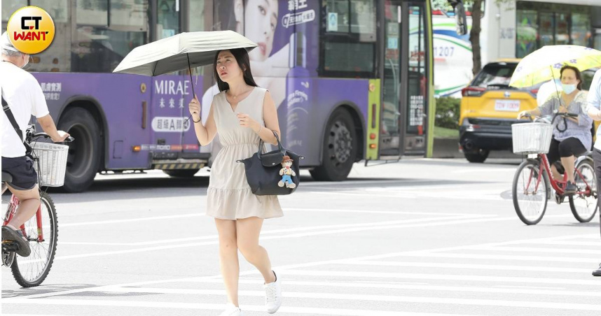 今全台各地為多雲到晴、高溫炎熱的天氣。（圖／劉耿豪攝）