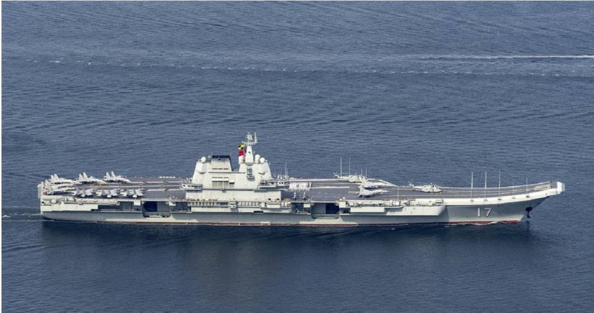 中國「山東號」航空母艦。（圖／達志／美聯社）