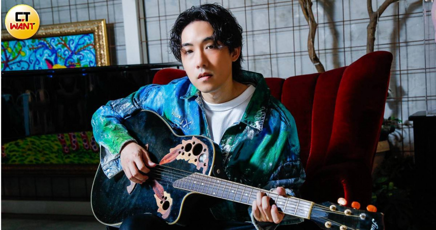 陳守恩獲得綜藝大哥吳宗憲賞識，正式簽入旗下，並推出新歌〈跌〉。（圖／趙文彬攝）