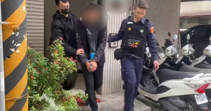 蘇姓男子毒酒駕後拒檢，衝撞員警逃逸導致2人受傷，21日中午遭警方逮捕。（圖／翻攝畫面）