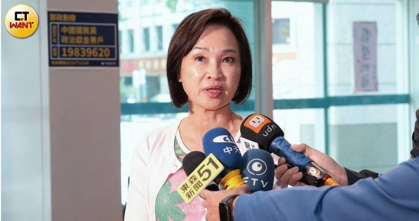 國民黨高雄市長參選人柯志恩質疑民進黨「台灣好生活」政策宣講動用行政資源，批評綠營常以扭曲訊息進行宣傳，實際效果有待觀察。（圖／周志龍攝）
