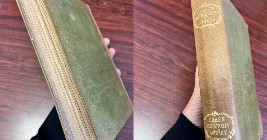 1本可能遺失超過150年的珍貴古籍，近日意外回到澳洲新南威爾斯州基亞馬（Kiama）圖書館懷抱。（圖／翻攝自臉書，Kiama Library）