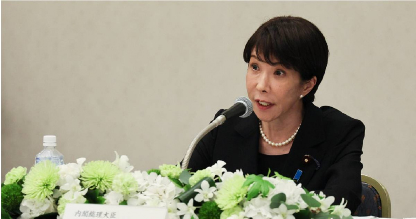高市早苗9日避免承諾日本政府未來將繼續遵守東京長期奉行的「非核三原則」。（圖／達志／美聯社）