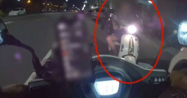 高雄男無照酒駕逆向還嗆警。（圖／翻攝畫面）