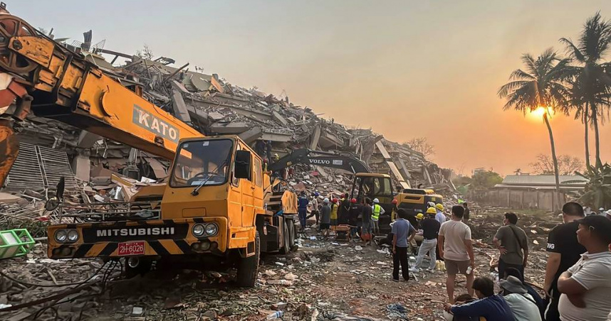 曼德勒現況。（圖／達志／美聯社）