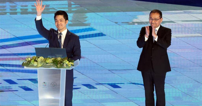 輝達（NVIDIA）執行長黃仁勳19日上午11時在台北流行音樂中心針對AI主題演講，台北市長蔣萬安（左）也至北流聽取演講，外界聯想是否與輝達總部落腳台北市有關。（圖／報系資料照）